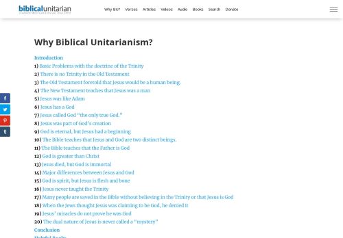 Biblical Unitarian